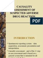 Causality Assessment of Suspected Adverse Drug Reaction