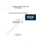 Geographical Segmentation of Pakistan