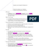 2 Bioenergetics and Oxidative Metabolism I