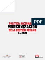 Lectura - Politica Nacional de Modernización de La Gestión Pública Al 2021