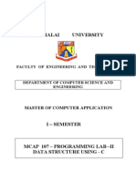 Prog Lab-II-Data Structures Using C-Lab Manual