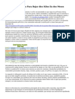 Dos Dietas Efectivas para Bajar Diez Kilos en Dos Meses