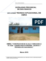 Informe Final de Obra - I.E 17628