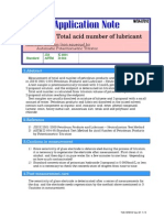 Total Acid Number of Lubricant: Acid Base Titration (Non Aqueous) by Automatic Potentiometric Titrator