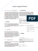 Cauchy's Integral Formula PDF