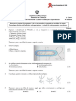 Enuciado Biologia 10 Classe 2 Época 2012