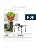 Sample 1 Construct 12: Able To Construct Sentences With Guidance Pupils Match The Phrases and Write Sentences