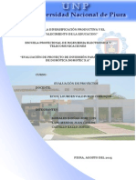 Evaluacion de Proyecto DOMOTICA 2015-1