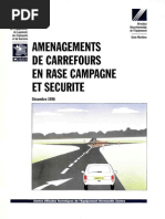 Aménagement Des Carrefours en Rase Campagne Et Sécurité-1996 PDF