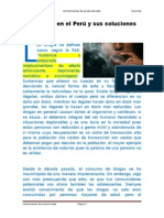 Las Drogas en El Perú y Sus Soluciones