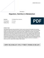 Digestion, Nutrition, Metabolism - STUDENT