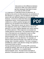 Difference Between Surface Plasmon Resonance and SPP