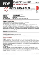 TCE Solvents MSD