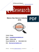 Mexico Gas Sensors Industry Report 2015