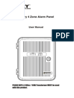 Sentry 4 Zone Alarm Panel: User Manual