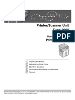 Printer/Scanner Unit Type 2000: Operating Instructions