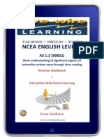 2013-English-Ncea-Level-1-As-1 3-And-As-2 3-Sample-Extracts-Questions-And-Answers