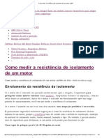 Como Medir A Resistência de Isolamento de Um Motor - EEP PDF