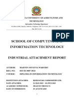 Industrial Attachment Report - Marvin Njuguna Waruiru