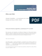 Alfaro, Juan Pablo - Antonio Somellera. Un Testimonio de Violencia Política en Tiempos de Rosas