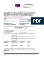 Essential Information Required For Module Manager ACADEMIC YEAR - Module Detail