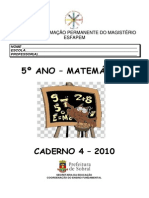 Caderno 4 - 5º Ano - Matemática 2010 PDF