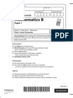 Edexcel IGCSE May 2012 Maths-B Paper - 1