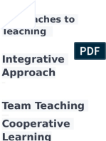 Approaches To Teaching