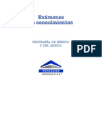 Examen (5 Bloques) Geografía de México y Del Mundo