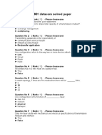 Solved Paper of CS601-Data Communication Uploaded by Zaid Khan