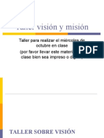 Taller Vision y Mision