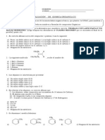 Evaluacion de Quimica Organica B Alquenos