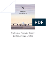 Analysis of Qantas Airways Financial Report 