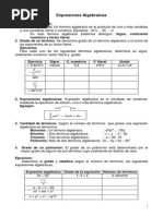 Expresiones Algebraicas