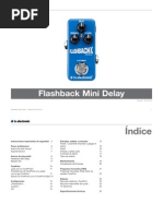 TC Electronic Flashback Mini Delay Manual Spanish