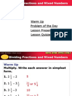 Dividing Fractions