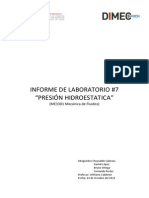 Informe Presion Hidroestatica