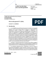 Observación General #2 Accesibilidad. Comité Sobre Los Derechos de Las Personas Con Discapacidad