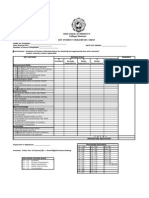 OJT Student Evaluation Sheet (Version 1)