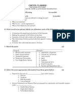 S Y J C Accounts Model Question Paper For Board Exam No 4 2009 - 2010