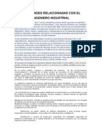 Actividades Relacionadas Con El Ingeniero Industrial