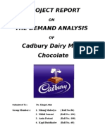 Final Demand Analysis of Cadbury Dairy Milk