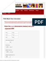 FDS Mesh Size Calculator - Kristopher Overholt