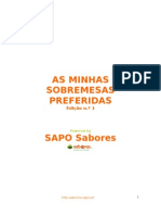 Livro de Receitas - SOBREMESAS - Sapo Sabores