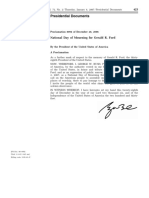 Proclamation: Special Observances: National Day of Mourning For Gerald R. Ford (Proc. 8094)