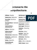 Diccionario Ing Esp de Arquitectura