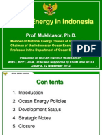 Ocean Energy Policy in Indonesia - Mukhtasor