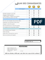 Bilan Des Connaissances - 5eme-Prétérit