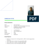 Curriculum Vitae: Personal Information