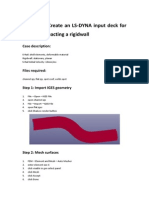 Tutorial 3 Create An LS-DYNA Input Deck For An S-Rail Impacting A Rigidwall
